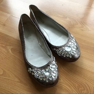 Silver Sparkly Flats (Kenneth Cole Reaction)